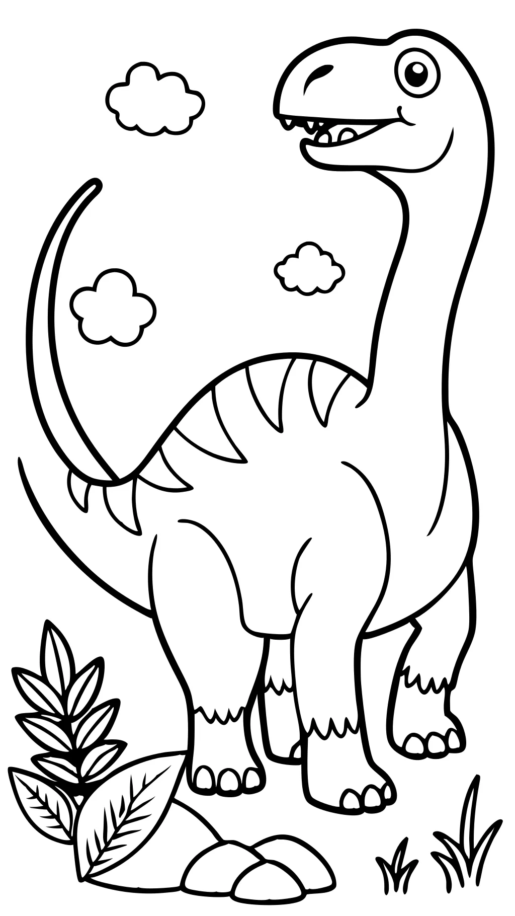 páginas para colorear gratis de dinosaurios